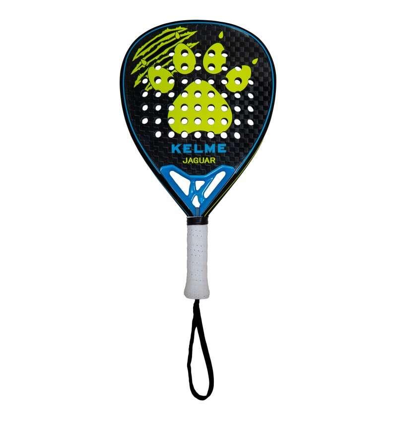 Racchetta da padel Kelme Jaguar - Forma a goccia - Telaio e faccia 100% carbonio - Nucleo Eva Soft Ultra nero