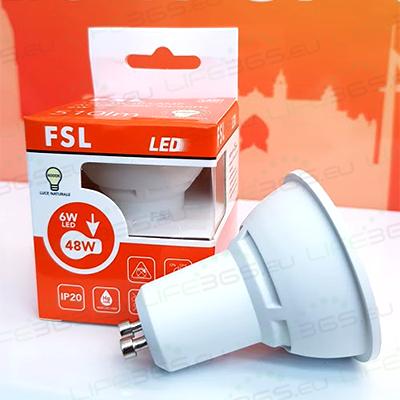 GU10 Lampadina LED - 65W 3000K 500LM 38 CRI80 Dimmerabile