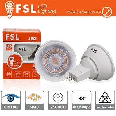 MR16 Lampadina LED - 6W 4000K 510LM 38 CRI80 DC 12V