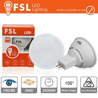 MR16 Lampadina LED - 6W 3000K 500LM 100 CRI80 DC 12V