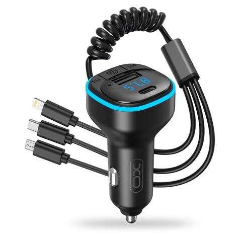 Adattatore Bluetooth per Auto XO - Connessione Wireless 50 - Riproduzione da Smartphone e Pendrive - Porta USB e Type C - Funzi