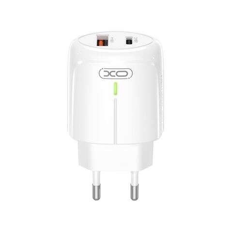 Caricabatterie XO Power L114 18 W tipo C + USB - bianco