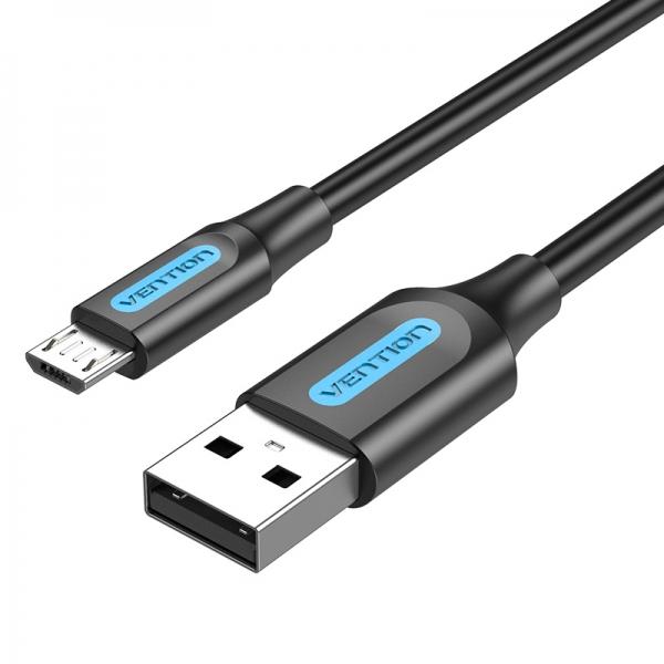 Vention COLBF cavo USB USB 2.0 1 m USB A Micro-USB B Nero