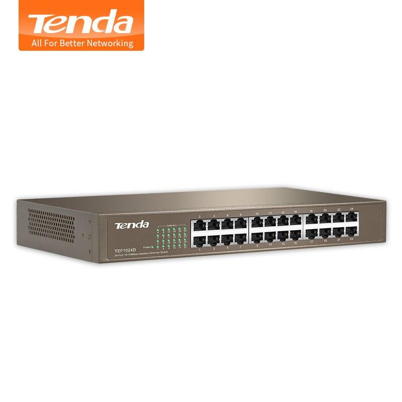 Tenda Switch 24 Porte 10/100 Metal case rack mountable PnP