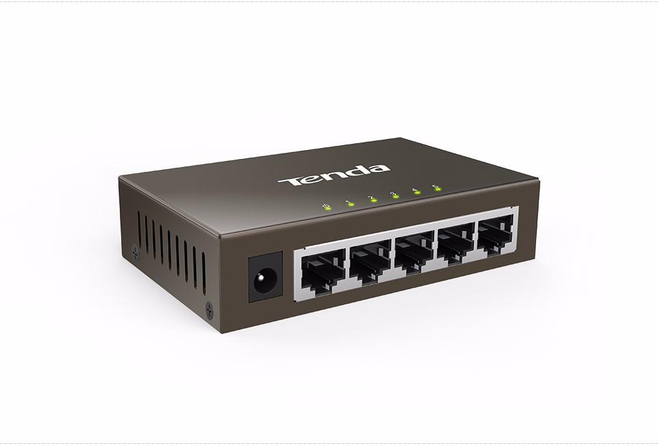 Switch 5 porte Gigabit metallo Tenda TEG1005D