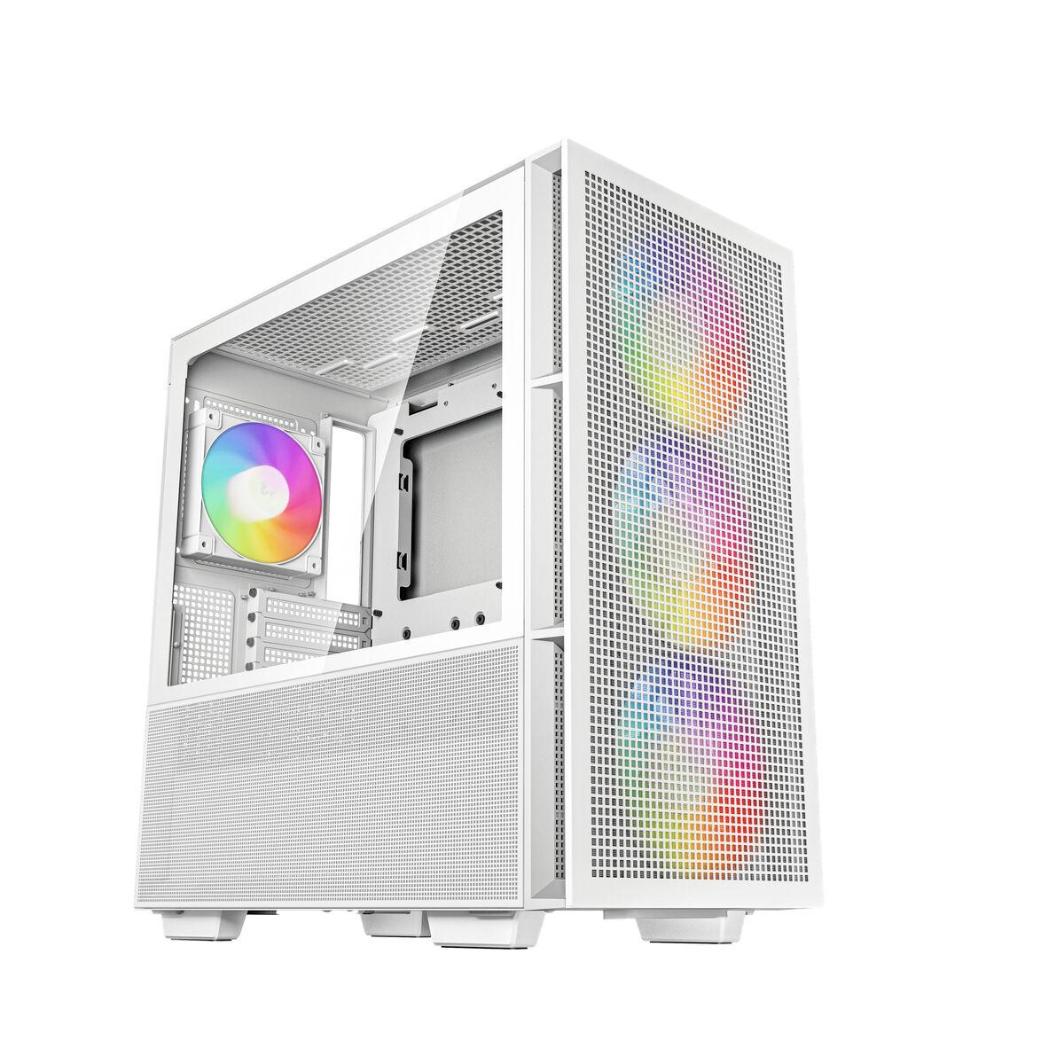 DeepCool CH560 WH Midi Tower Bianco (DeepCool CH560, White, Mid Tower Gaming Case, Tempered Glass, 4x ARGB Fans, E-ATX/ATX/Micr