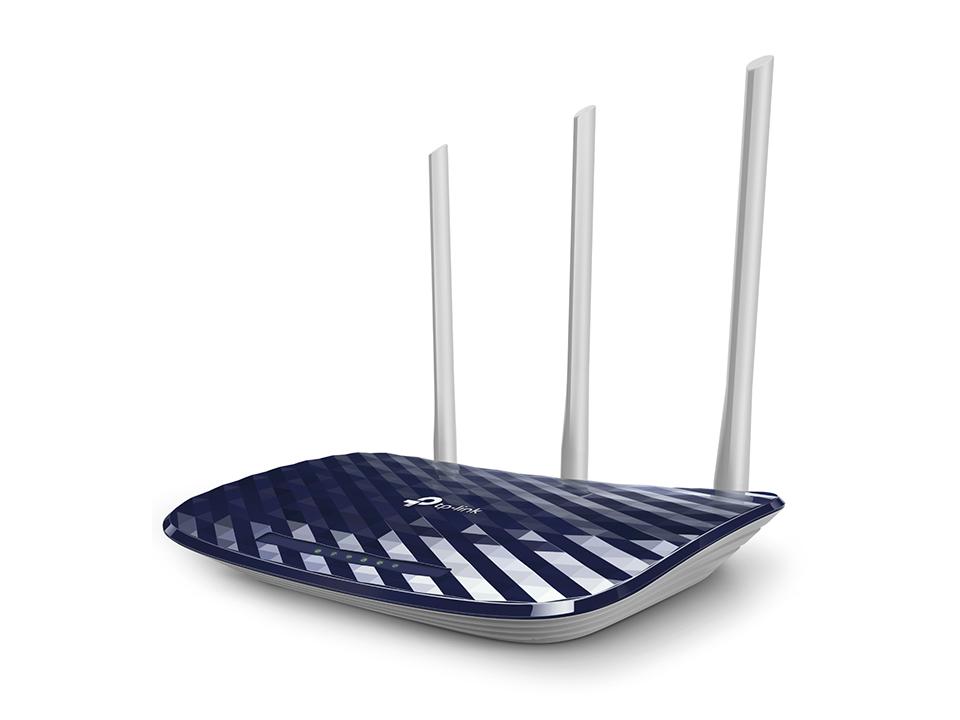 ROUTER TP-LINK AC750 Archer C20 V4 WIRELESS Dual Band 433Mbps a 5GHz 300Mbps a 2.4GHz 1 10/100M WAN 4 10/100M LAN 3 Antenne