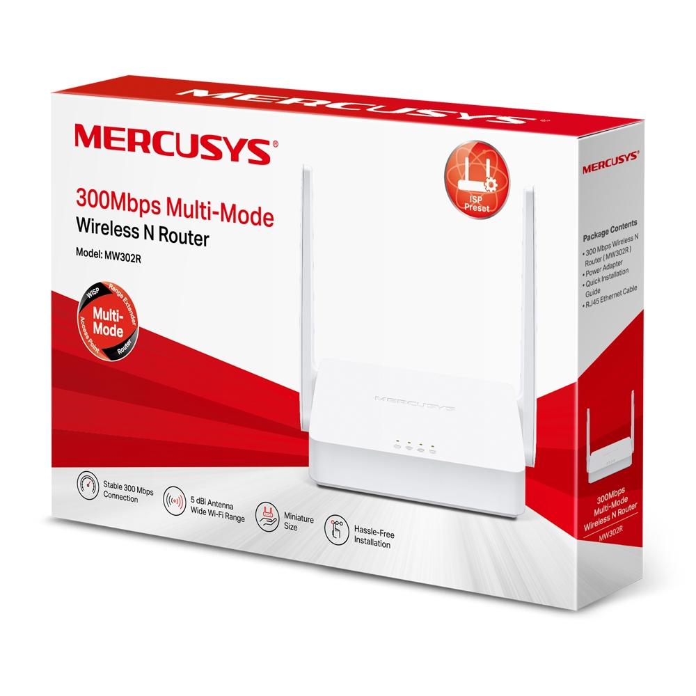 Mercusys MW302R | Router Wi-Fi | 2,4GHz, 3x RJ45 100Mb/s