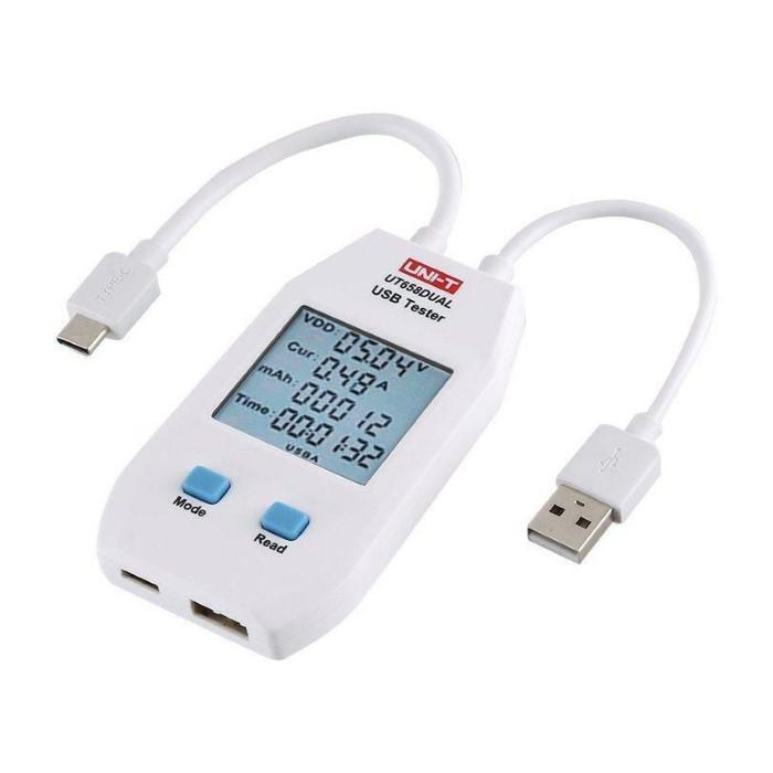 Tester USB UT658 Dual Tensione Potenza Corrente