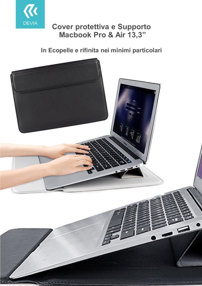 Cover protettiva per Macbook Pro e Air 13,3 2020 colore Nera