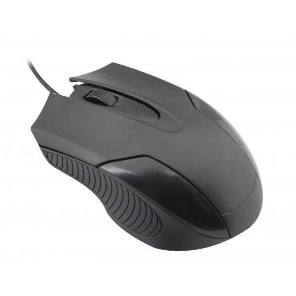 CROWN MOUSE USB 1000DPI BLACK CMM-60