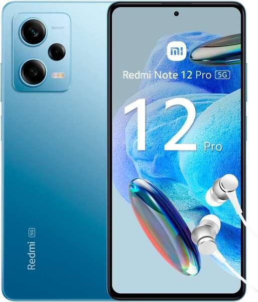 Xiaomi Redmi Nota 12 Pro 5G Smartphone AMOLED Scherma 6.67 FHD+ 120Hz - 8 GB - 256 GB - Triple fotocamera da 50 MP - Batteria 5