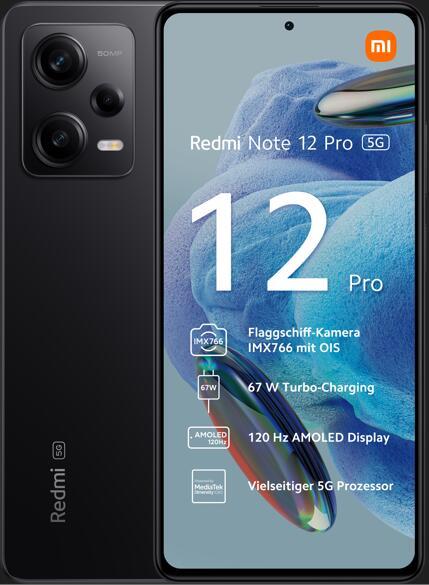 Xiaomi Redmi Note 12 Pro 5G 128GB/8 GB Midnight Black