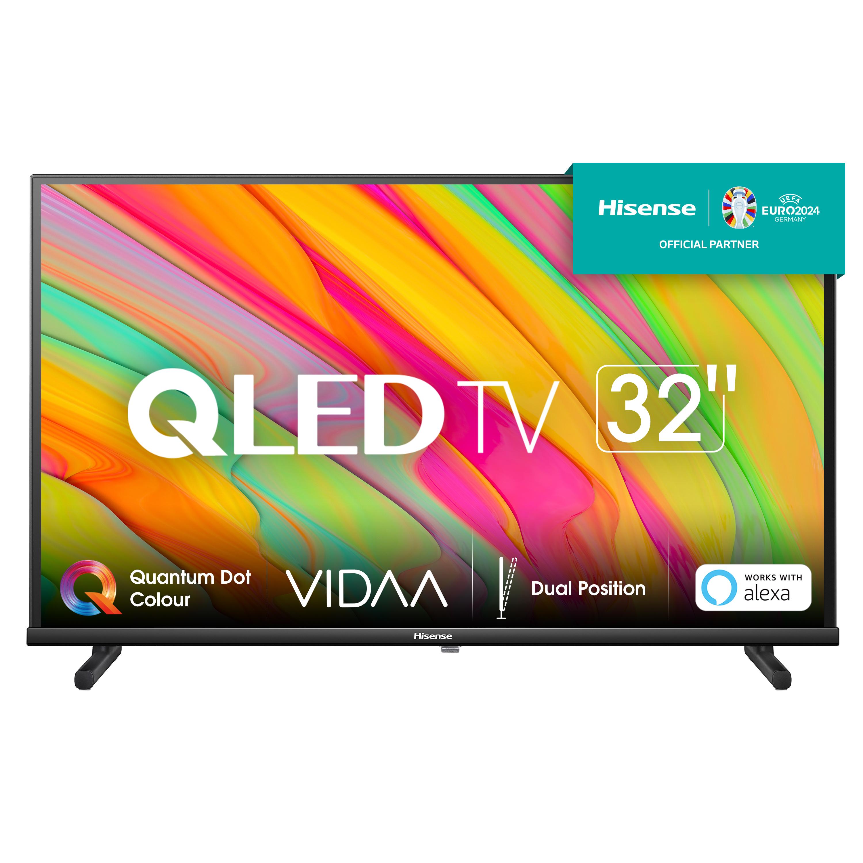 Hisense TV QLED FHD 32â 32A5KQ Smart TV, Wifi, Quantum Dot Colour, USB Type-C, Stand Reclinabile (Hisense 32 QLED 2023 FHD)