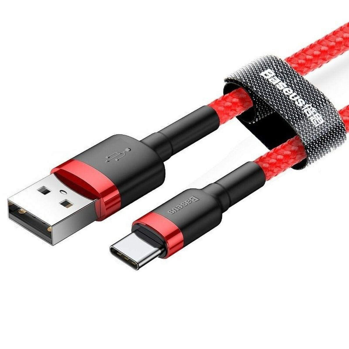 Baseus Cafule cavo USB 2 m USB 2.0 USB A USB C Rosso (SiGN Cafule 2A USB-C cable 2m - Red)