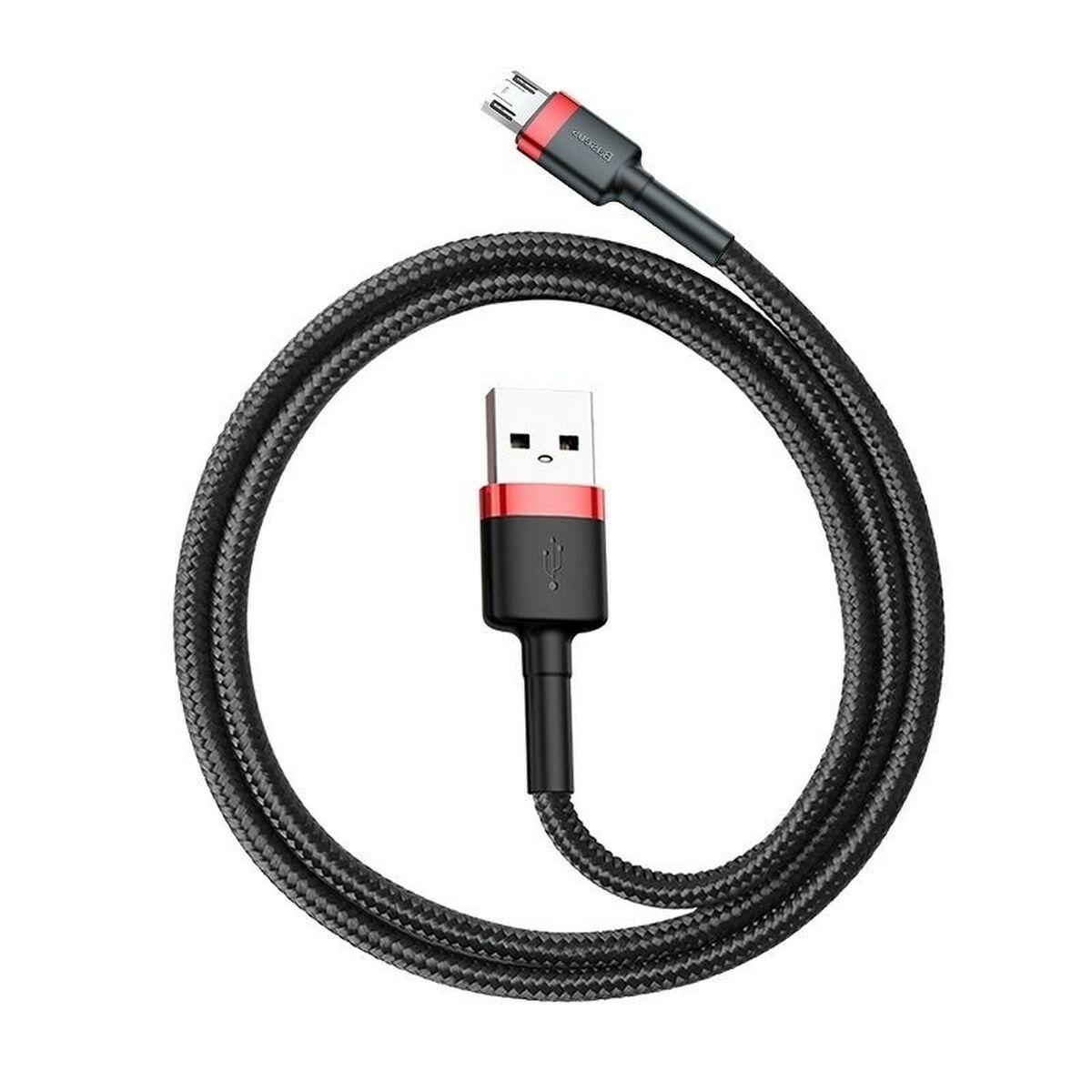 Baseus Cafule USB-A to Micro-USB Cable 1.5A 2m - Black / Red