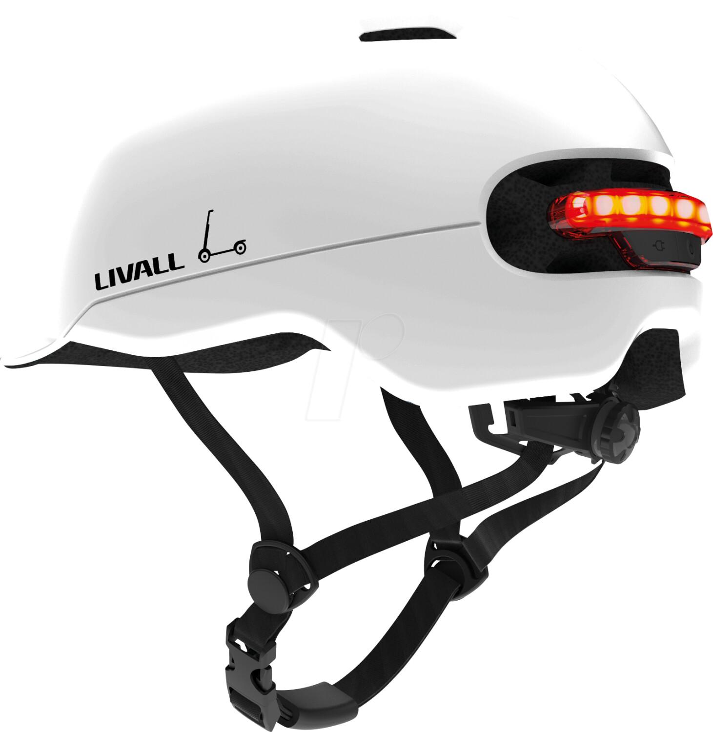 Casco bici e monopatt Smart Livall C20 Bianco - Taglia M