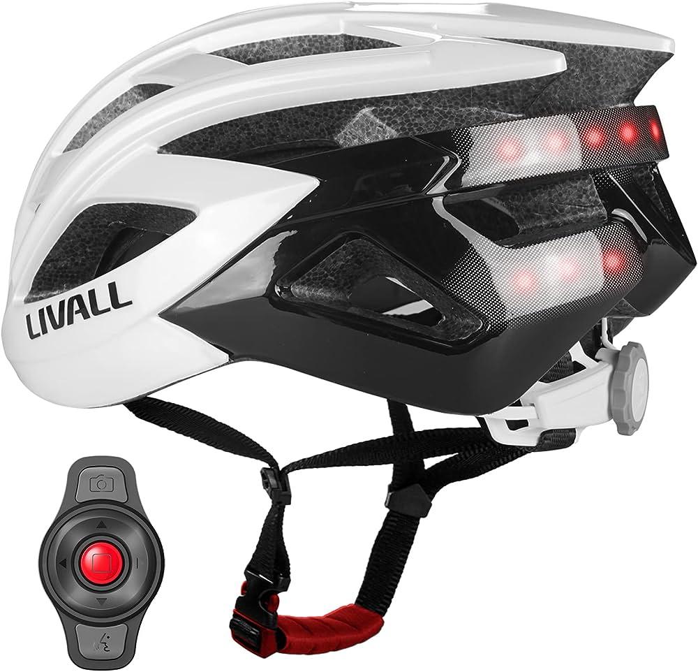 Casco bici da corsa Smart Livall BH60NEO Bianco -Tagl. Unica