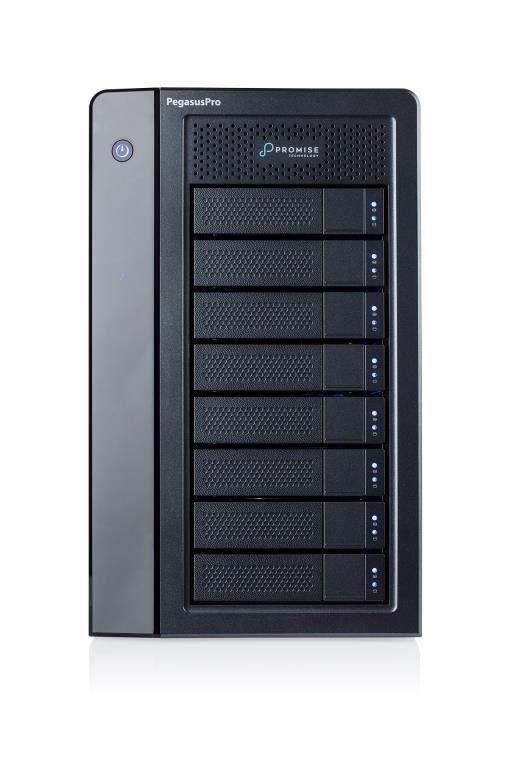 Promise PegasusPro 64TB RAID Thunderbolt 3, 10G Base-T, 8 x 8TB 3.5" HDD, 32 GB DDR, 2*Thunderbolt3, 4*10GbE, 2*1GbE, HDMI, VGA