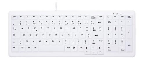 CHERRY AK-C7000 tastiera USB AZERTY Francese Bianco