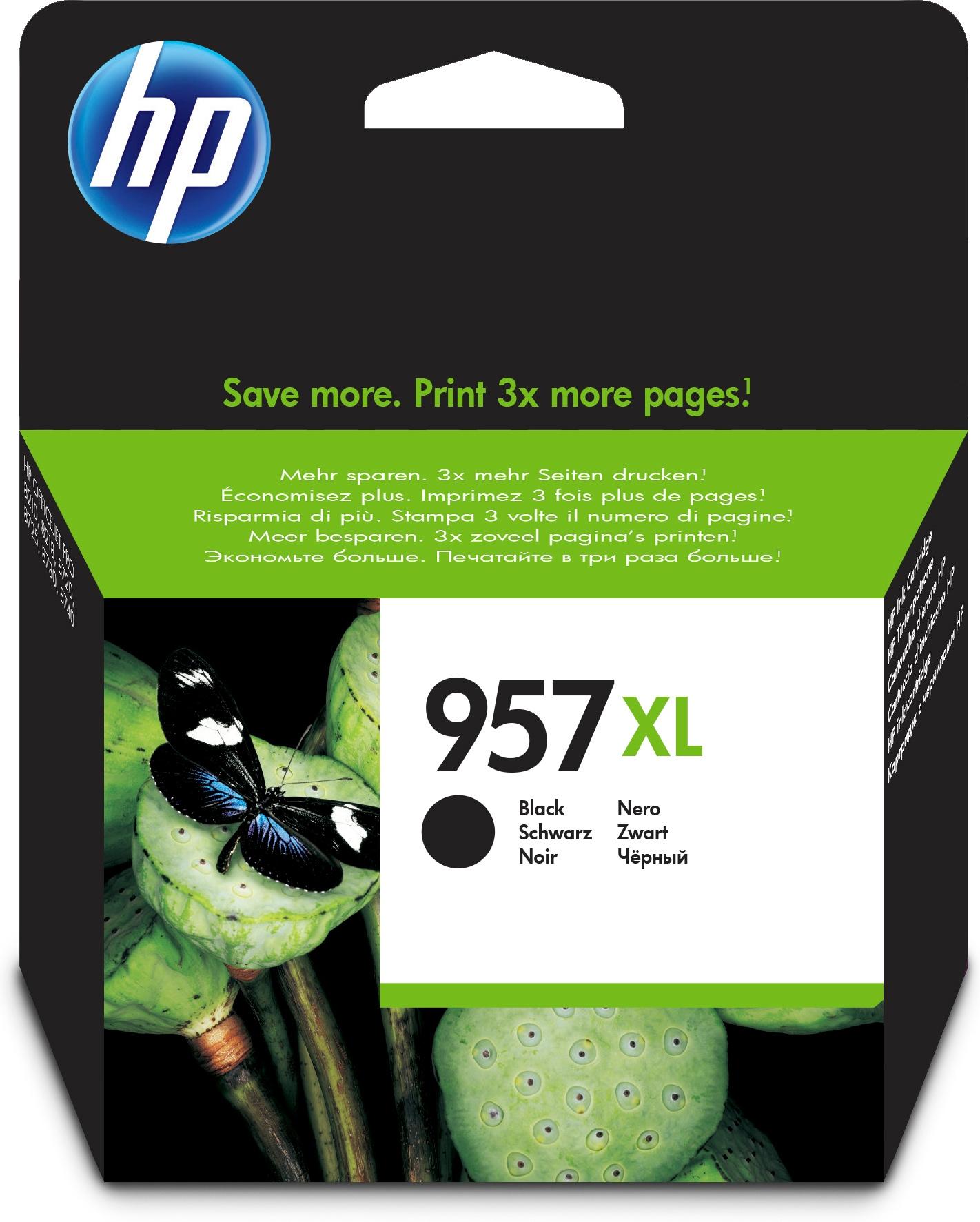 HP Cartuccia di inchiostro nero originale ad alta capacità 957XL