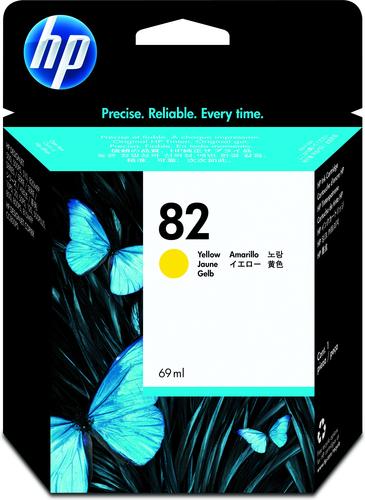 HP Cartuccia inchiostro giallo DesignJet 82, 69 ml