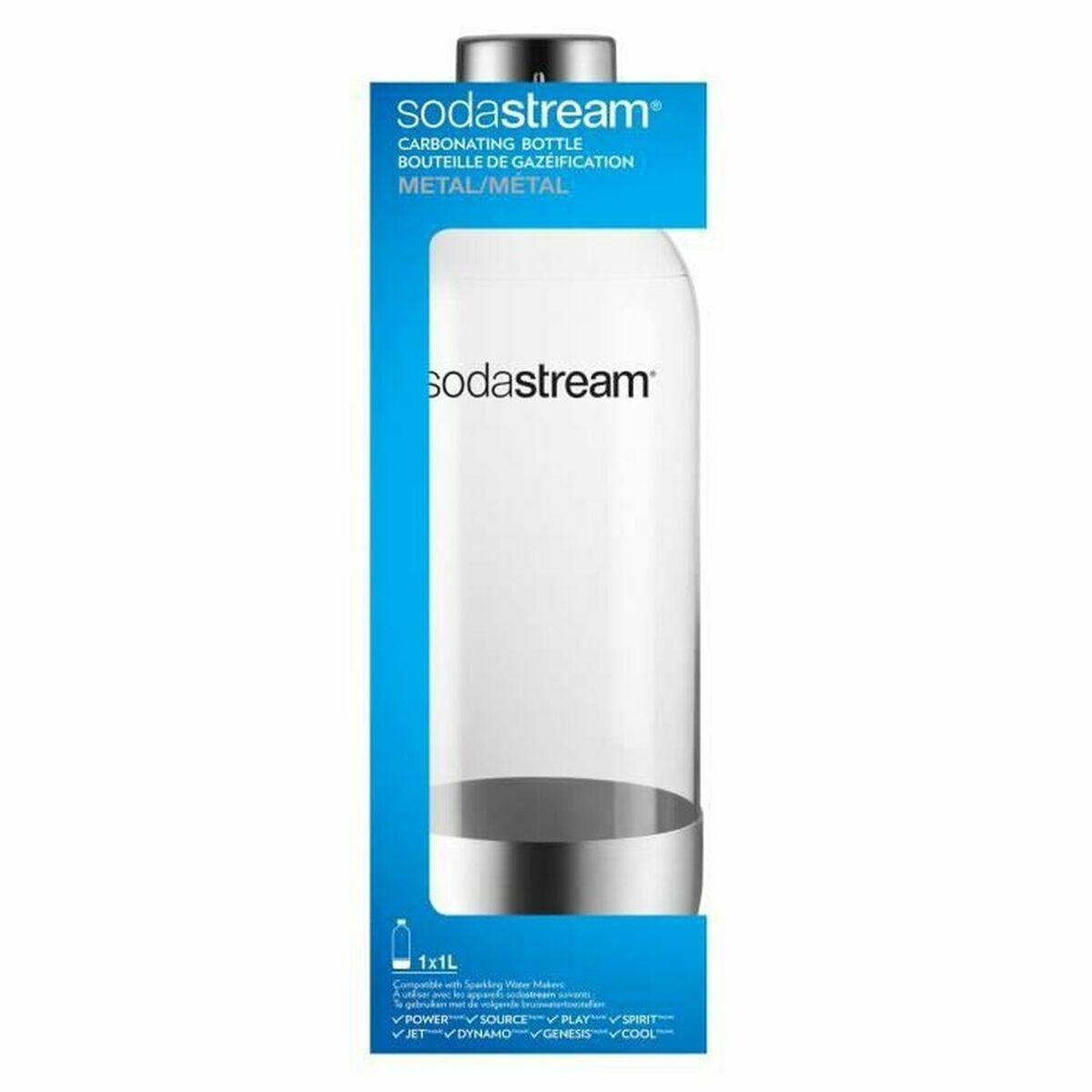 â€¢ Passend fÃ¼r: SodaStream â€¢ 1 Liter PET Flasche mit Edelstahl Boden und Deckel