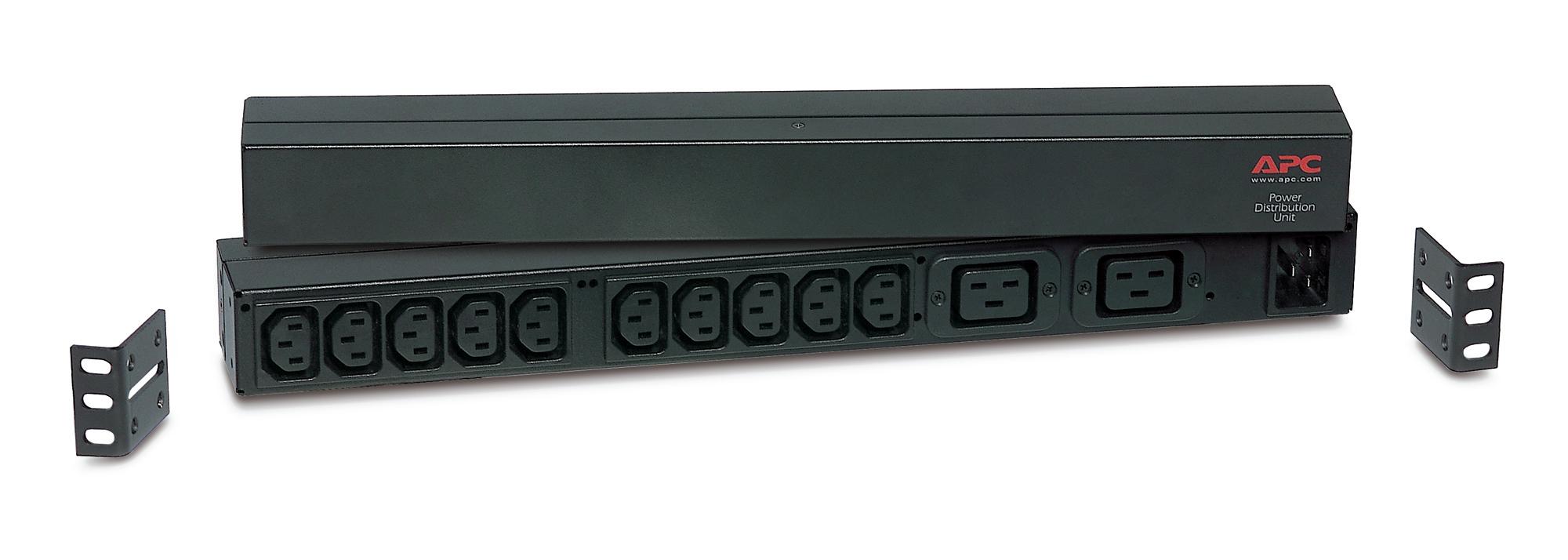 APC RACK PDU BASIC 1 U 16A 230V unità di distribuzione dell'energia (PDU) 12 presa(e) AC 0U/1U Nero