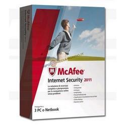 SOFTWARE Antivirus MCAFEE INTERNET SECURITY 2011 - 3 UTENTI - ITA