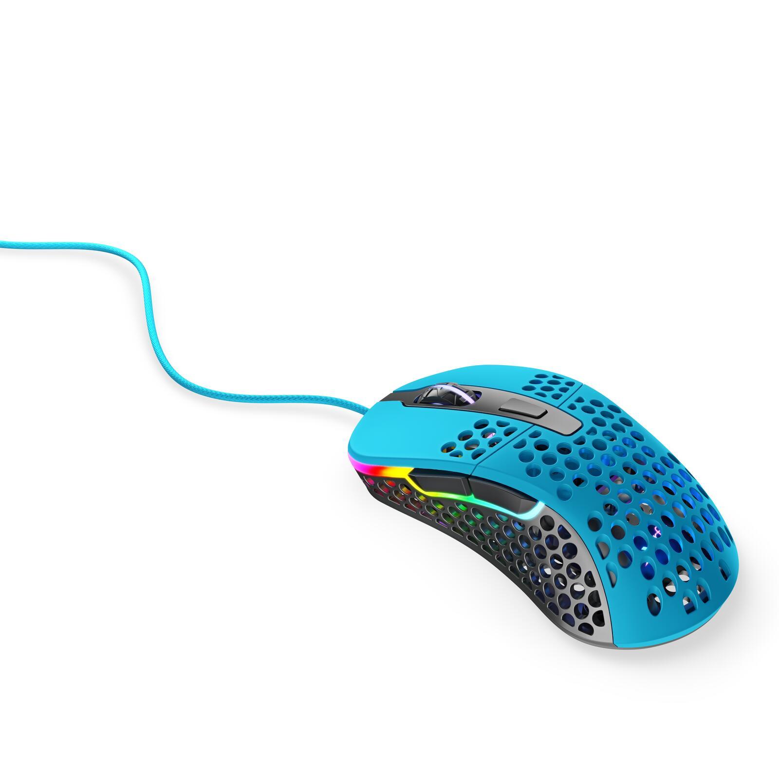 Xtrfy M4 RGB mouse Mano destra USB tipo A Ottico 16000 DPI (Xtrfy M4 RGB Wired Optical Gaming Mouse USB 400-16000 CPI Omron Swi