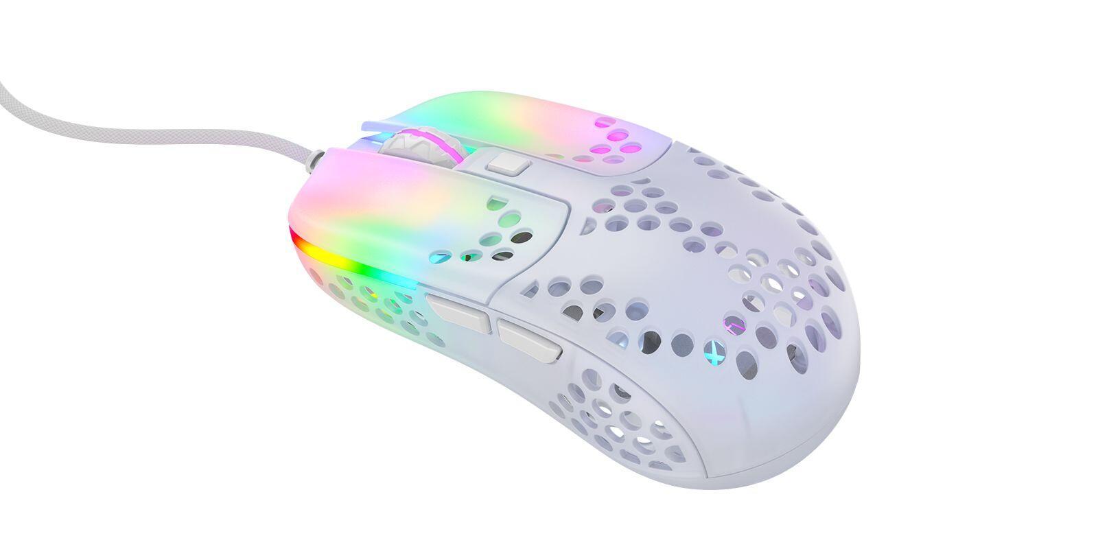 Xtrfy MZ1 mouse USB tipo A Ottico (Xtrfy MZ1 - ZYS RAIL RGB Wired Optical Gaming Mouse USB Ultra-light 400-16000 CPI Kailh Swit