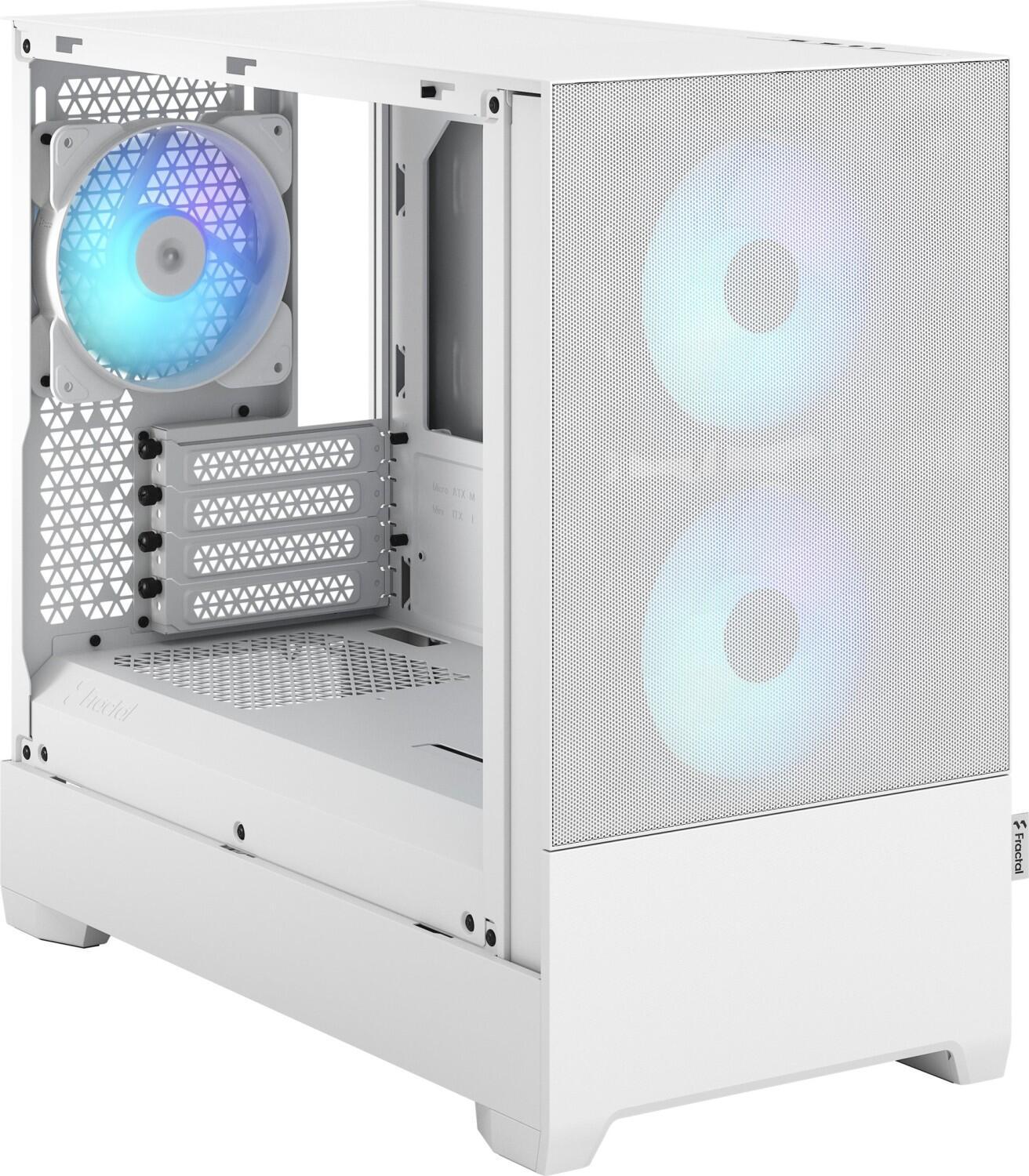 Fractal Design Pop Mini Air Mini Tower Bianco (CASE mATX Pop Mini Air RGB Wht TG Clear)