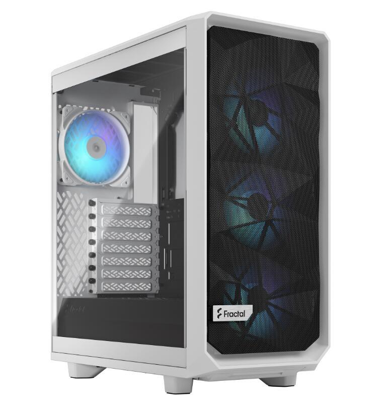 Fractal Design Meshify 2 Compact RGB Bianco (Fractal Design Meshify 2 Compact RGB [WhiteTG] Gaming Case w/ Clear Glass Window A