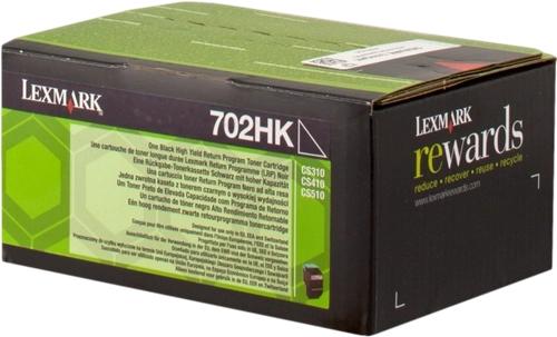 Lexmark 702HK R cartuccia toner 1 pz Originale Nero