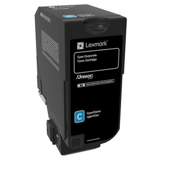 Lexmark 74C20CE cartuccia toner 1 pz Originale Ciano