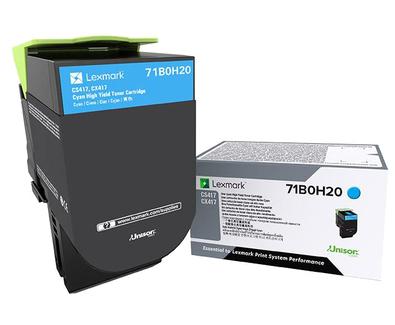 Toner LEXMARK ciano per CS/CX/417/517 circa 3.500 pagine.