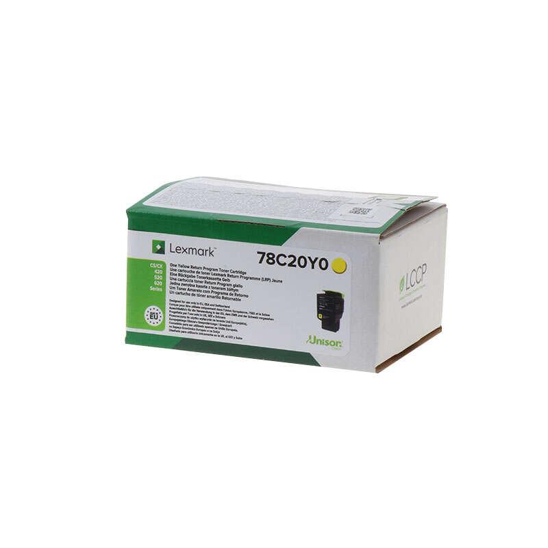 ORIGINAL Lexmark toner giallo 78C20Y0 CS/CX421 1400 Seiten