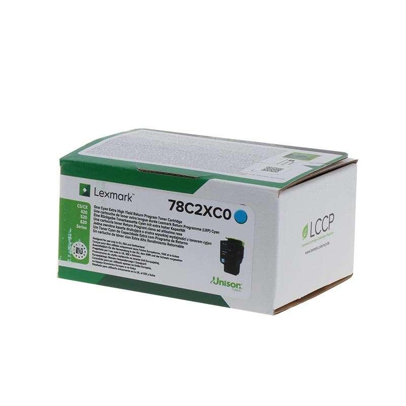 ORIGINAL Lexmark toner ciano 78C2XC0 CS/CX421 5000 Seiten