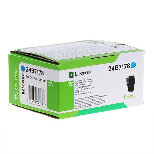 Lexmark 24B7178 cartuccia toner 1 pz Originale Ciano