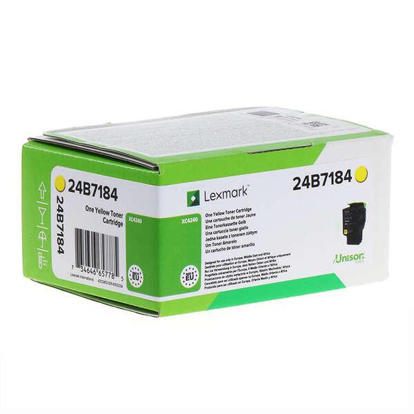 Lexmark 24B7184 cartuccia toner 1 pz Originale Giallo