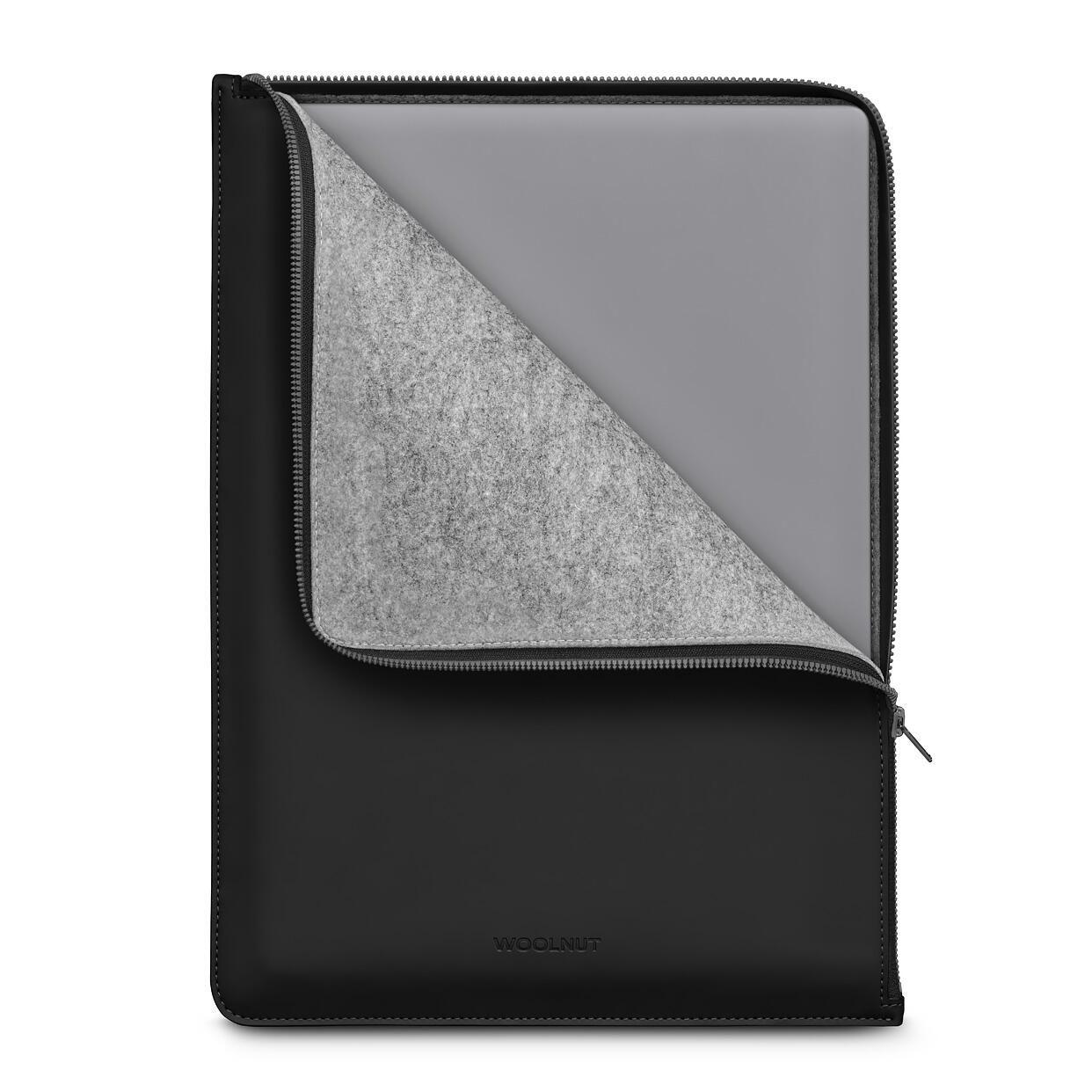 Custodia rivestita in noce di lana per MacBook Pro 16", nera