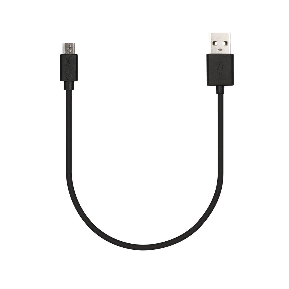 Veho VCL-001-M-20CM cavo USB 0,2 m USB 2.0 USB A Micro-USB B Nero