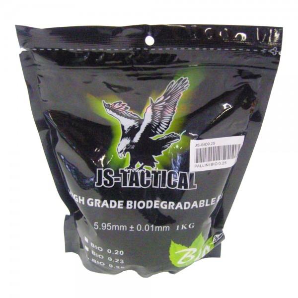 JS TACTICAL PALLINI BIODEGRADABILI BIANCHI 0.25G 1 KG IDEALI PER IL SOFTAIR JS-BIO0.25