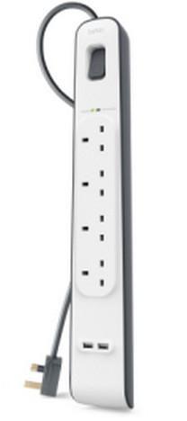 Belkin BSV401AF2M protezione da sovraccarico Bianco 4 prese(e) AC 2 m