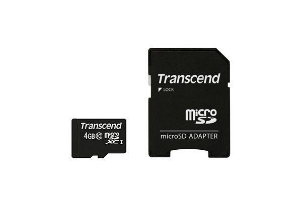 Scheda MicroSD SDHC 4GB + adattatore