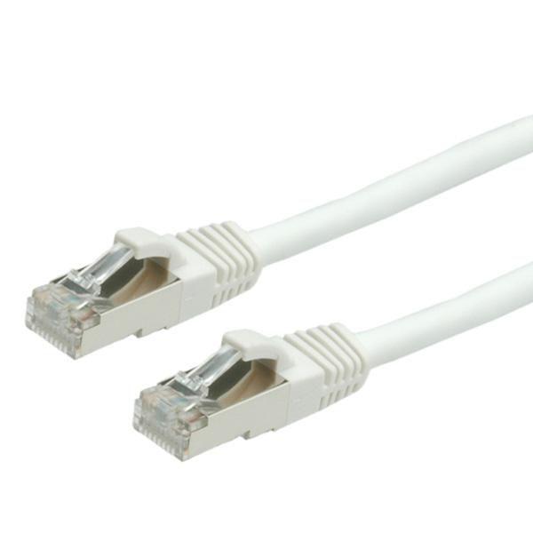 Value S/FTP Patch Cord Cat.6, halogen-free, white, 2m cavo di rete Bianco (Value CAT6 S/FTP CU LSZH Ethernet Cable White 2m)