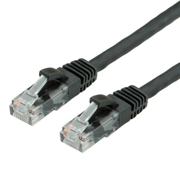 Value 2m UTP Cat.6a cavo di rete Nero Cat6a U/UTP [UTP] (VALUE UTP PatchCord Cat6a. CU. Black. 2.0m)