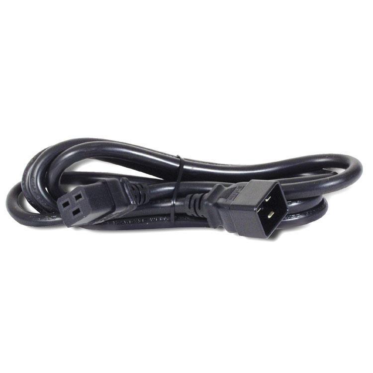 ROLINE 30.15.9018 cavo di alimentazione Nero 0,75 m Accoppiatore C20 Accoppiatore C19 (Power Cable Black 0.75 M C20 - Coupler C