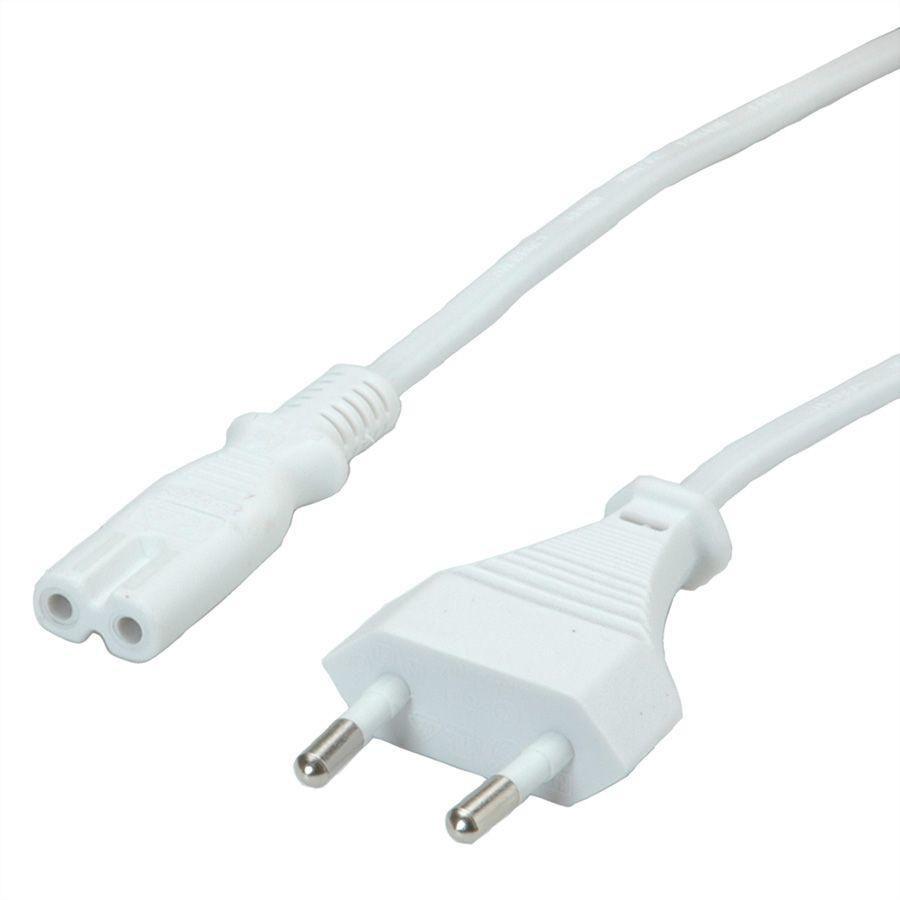 Value 19.99.2095 cavo di alimentazione Bianco 1,8 m CEE7/16 Accoppiatore C7 (VALUE Euro Power Cable Type C to C7. White. 1.8m)