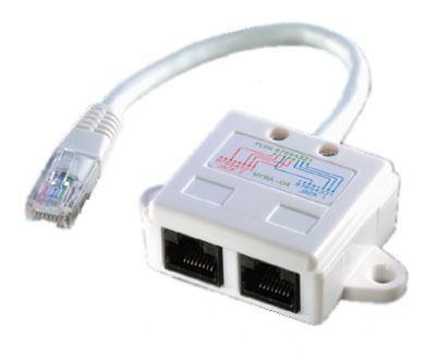 VALUE T-Adapter Cat. 5e, UTP cavo di rete Bianco 0,17 m (T-Adapter Cat. 5E, Utp - Networking Cable White 0.17 M - Warranty: 12M)